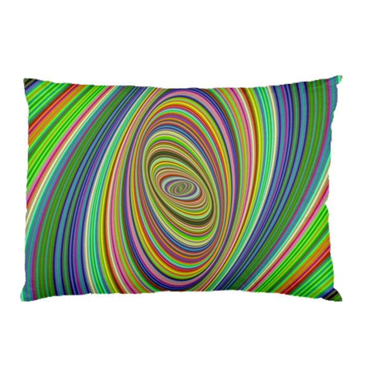 Ellipse Background Elliptical Pillow Case (Two Sides)