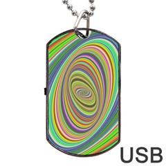 Ellipse Background Elliptical Dog Tag Usb Flash (two Sides) by Nexatart