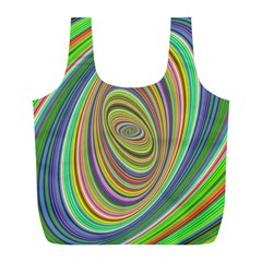 Ellipse Background Elliptical Full Print Recycle Bags (l) 