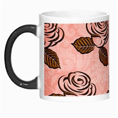 Chocolate Background Floral Pattern Morph Mugs