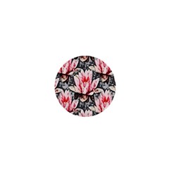 Water Lily Background Pattern 1  Mini Buttons by Nexatart