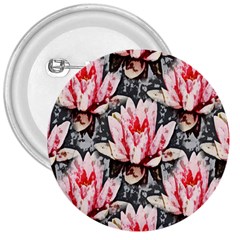 Water Lily Background Pattern 3  Buttons by Nexatart