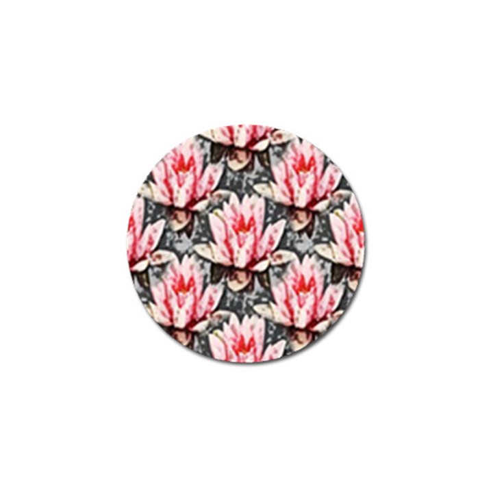 Water Lily Background Pattern Golf Ball Marker (4 pack)