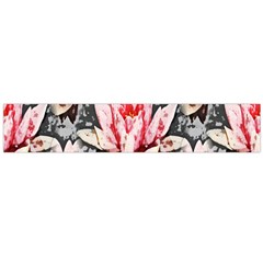 Water Lily Background Pattern Flano Scarf (large) by Nexatart