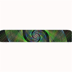 Green Spiral Fractal Wired Small Bar Mats by Nexatart