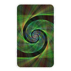 Green Spiral Fractal Wired Memory Card Reader by Nexatart