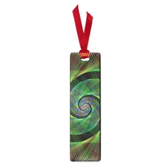 Green Spiral Fractal Wired Small Book Marks by Nexatart