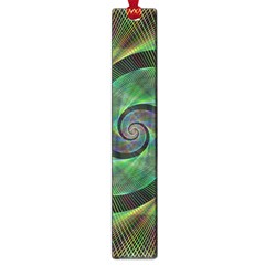 Green Spiral Fractal Wired Large Book Marks by Nexatart