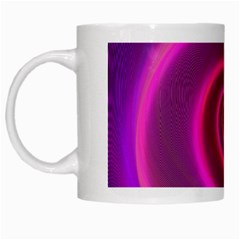 Pink Background Neon Neon Light White Mugs by Nexatart