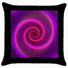 Pink Background Neon Neon Light Throw Pillow Case (black) by Nexatart