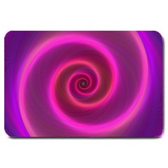 Pink Background Neon Neon Light Large Doormat  by Nexatart