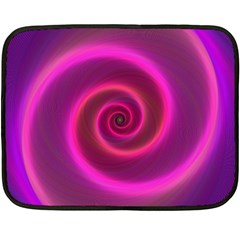 Pink Background Neon Neon Light Double Sided Fleece Blanket (mini)  by Nexatart