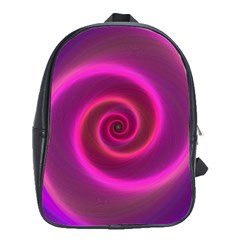 Pink Background Neon Neon Light School Bag (large) by Nexatart