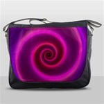 Pink Background Neon Neon Light Messenger Bags Front