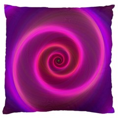 Pink Background Neon Neon Light Standard Flano Cushion Case (two Sides) by Nexatart