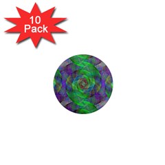 Fractal Spiral Swirl Pattern 1  Mini Magnet (10 Pack)  by Nexatart