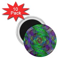 Fractal Spiral Swirl Pattern 1 75  Magnets (10 Pack)  by Nexatart