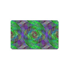 Fractal Spiral Swirl Pattern Magnet (name Card) by Nexatart