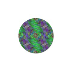 Fractal Spiral Swirl Pattern Golf Ball Marker by Nexatart