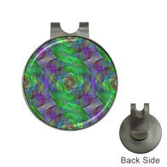 Fractal Spiral Swirl Pattern Hat Clips With Golf Markers by Nexatart