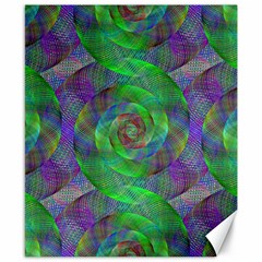 Fractal Spiral Swirl Pattern Canvas 8  X 10  by Nexatart