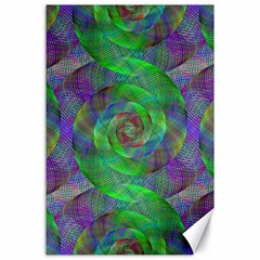 Fractal Spiral Swirl Pattern Canvas 24  X 36  by Nexatart