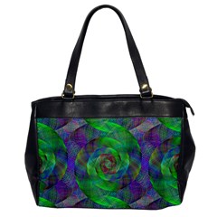 Fractal Spiral Swirl Pattern Office Handbags