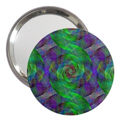 Fractal Spiral Swirl Pattern 3  Handbag Mirrors by Nexatart