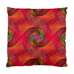 Red Spiral Swirl Pattern Seamless Standard Cushion Case (Two Sides) Front