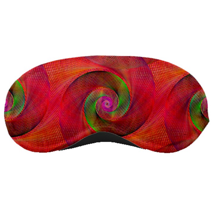 Red Spiral Swirl Pattern Seamless Sleeping Masks