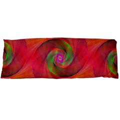 Red Spiral Swirl Pattern Seamless Body Pillow Case Dakimakura (two Sides) by Nexatart