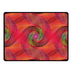 Red Spiral Swirl Pattern Seamless Double Sided Fleece Blanket (small)  by Nexatart