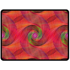 Red Spiral Swirl Pattern Seamless Double Sided Fleece Blanket (large)  by Nexatart