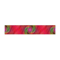 Red Spiral Swirl Pattern Seamless Flano Scarf (mini) by Nexatart