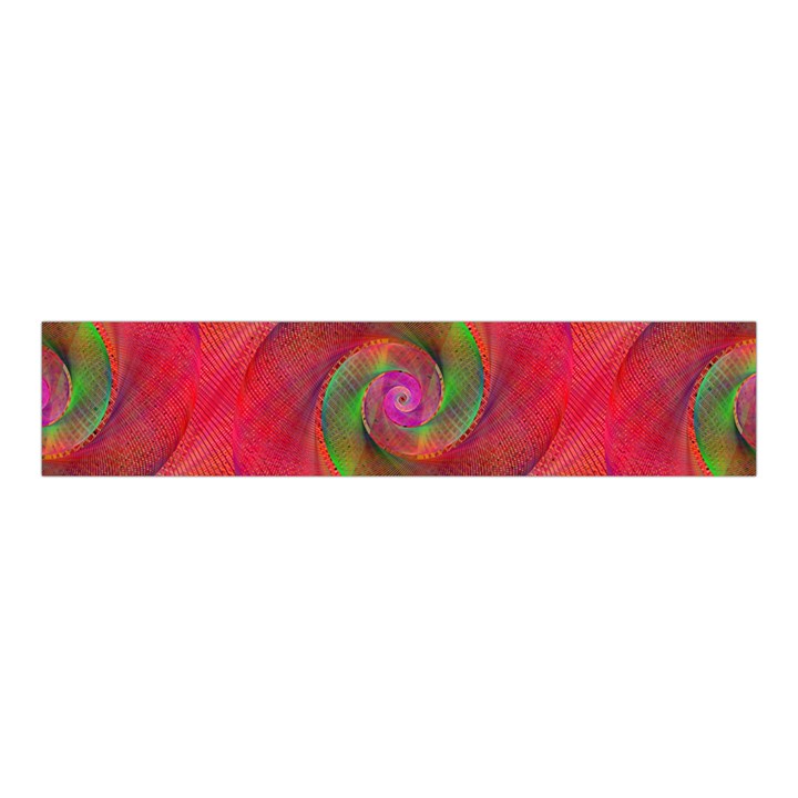 Red Spiral Swirl Pattern Seamless Velvet Scrunchie