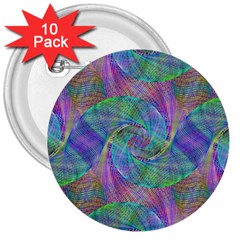 Spiral Pattern Swirl Pattern 3  Buttons (10 Pack)  by Nexatart