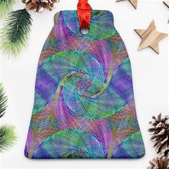 Spiral Pattern Swirl Pattern Bell Ornament (two Sides) by Nexatart