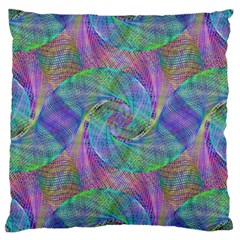 Spiral Pattern Swirl Pattern Large Cushion Case (one Side) by Nexatart