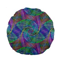 Spiral Pattern Swirl Pattern Standard 15  Premium Round Cushions by Nexatart