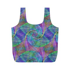 Spiral Pattern Swirl Pattern Full Print Recycle Bags (m)  by Nexatart