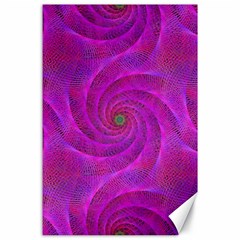 Pink Abstract Background Curl Canvas 24  X 36  by Nexatart