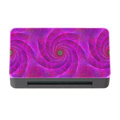 Pink Abstract Background Curl Memory Card Reader With Cf by Nexatart