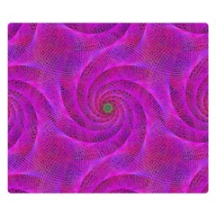 Pink Abstract Background Curl Double Sided Flano Blanket (small)  by Nexatart