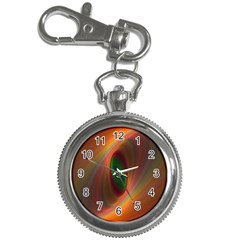 Ellipse Fractal Orange Background Key Chain Watches by Nexatart