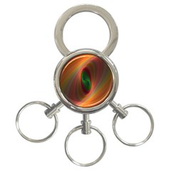 Ellipse Fractal Orange Background 3-ring Key Chains by Nexatart