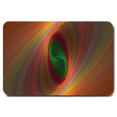 Ellipse Fractal Orange Background Large Doormat  by Nexatart