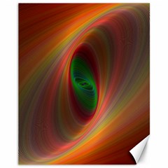 Ellipse Fractal Orange Background Canvas 11  X 14   by Nexatart