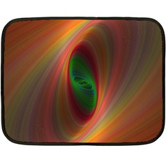 Ellipse Fractal Orange Background Double Sided Fleece Blanket (mini)  by Nexatart