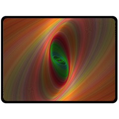 Ellipse Fractal Orange Background Fleece Blanket (large)  by Nexatart