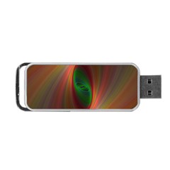 Ellipse Fractal Orange Background Portable Usb Flash (one Side) by Nexatart